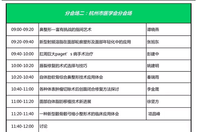 會議日程
