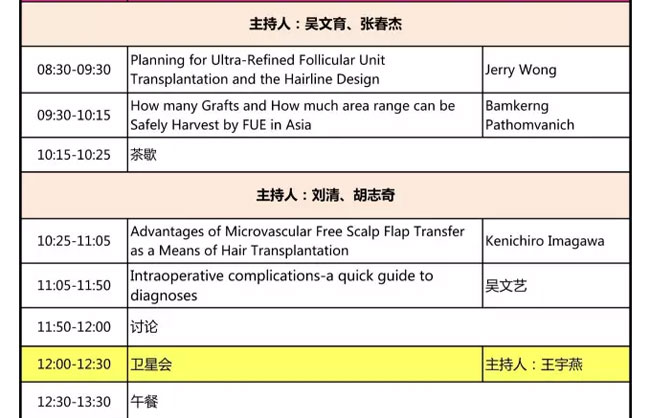會議日程