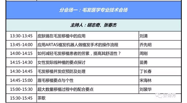 會議日程