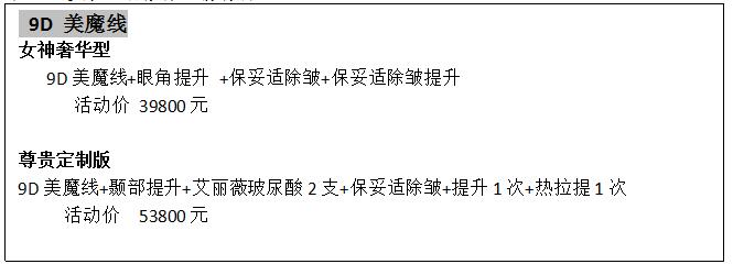 儷人美魔線9D提拉術(shù)——絕代雙雕·逆齡重生